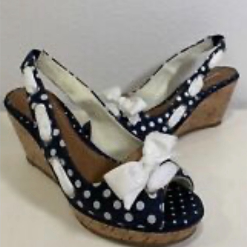 SPERRY Top Sider Cork Wedge Heels Size 8M - Picture 1 of 7